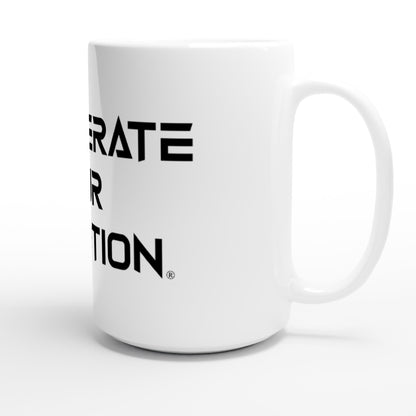 White 15oz Accelerate Your Evolution Ceramic Mug